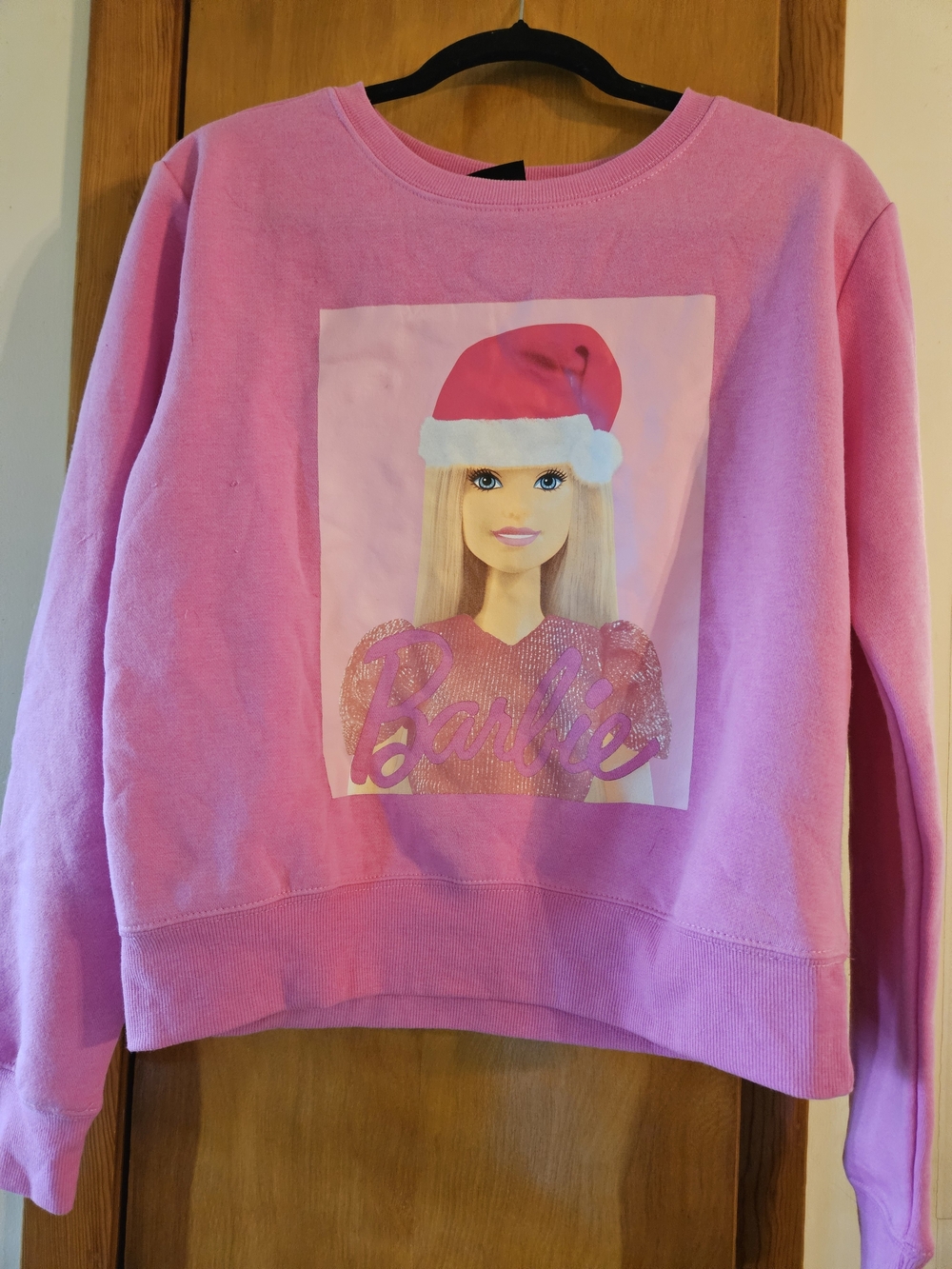 Barbie Pink Holiday Crewneck Sweatshirt